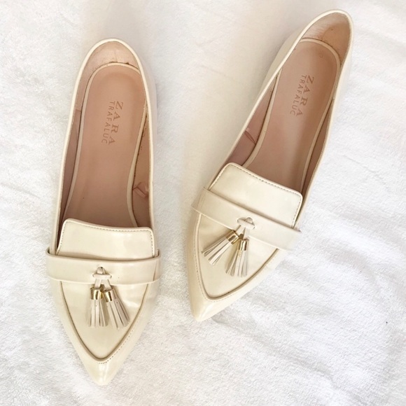 cream loafers